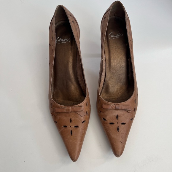Candies Vintage Keela Heel in Camel womens Size 6.5 - Picture 2 of 9